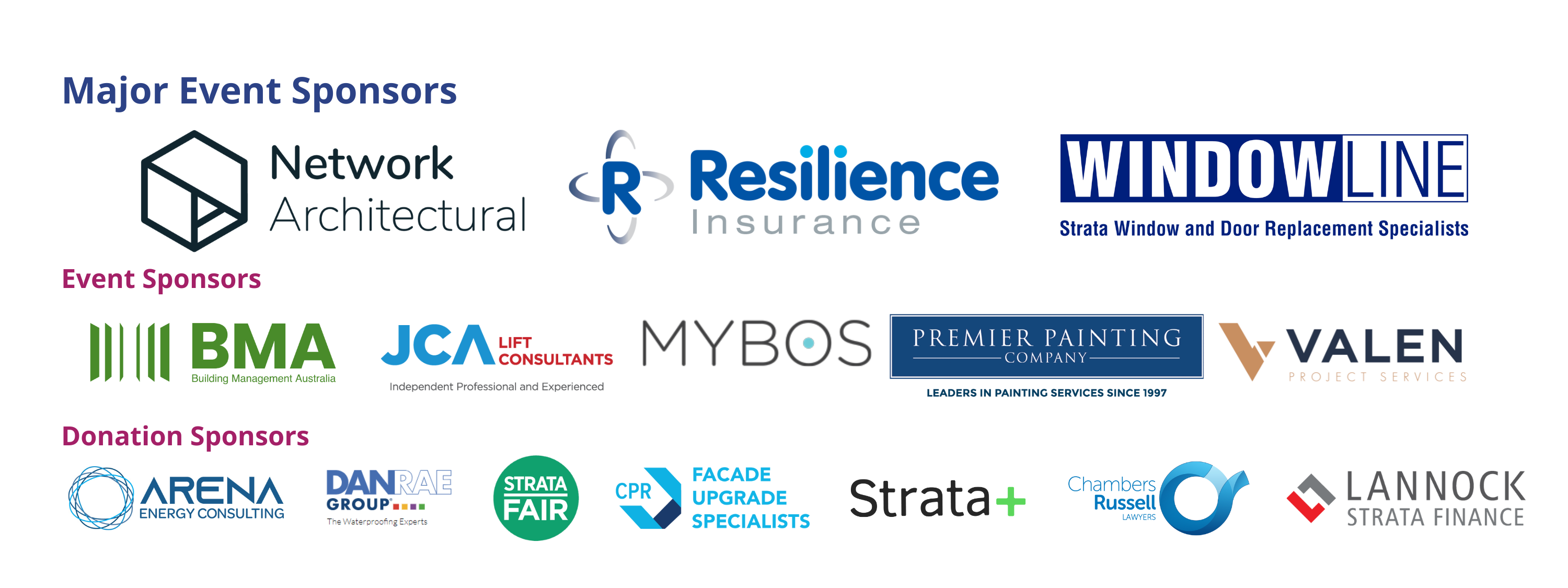 Strata Matters Sponsors large